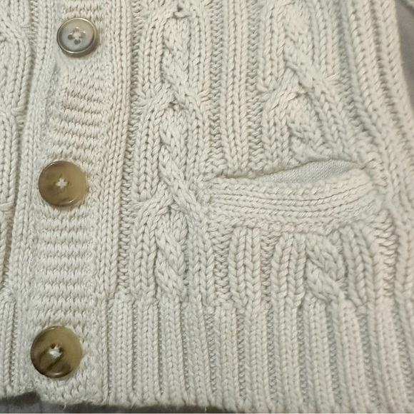 Unisex 12M Kids Cable Knit Sweater Cardigan Coastal Grandpa Cottage Fisherman - Picture 3 of 4